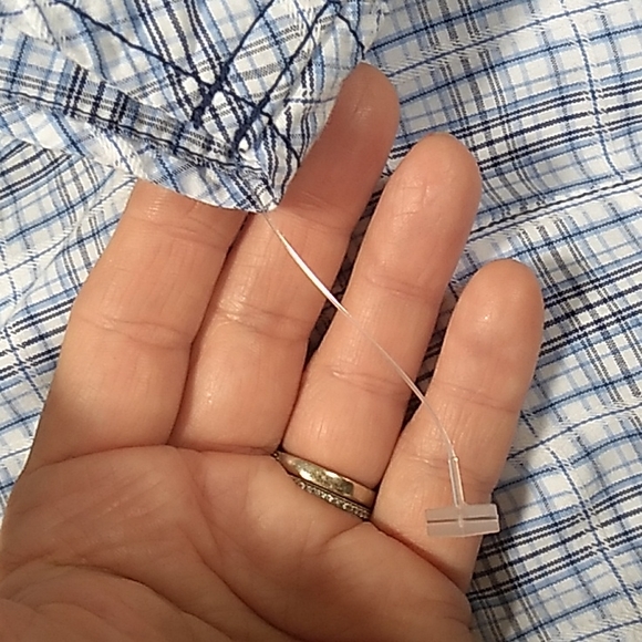 Blue Slim Fit Plaid Short Sleeve Button Down Shirt. Size XLT - Picture 6 of 6